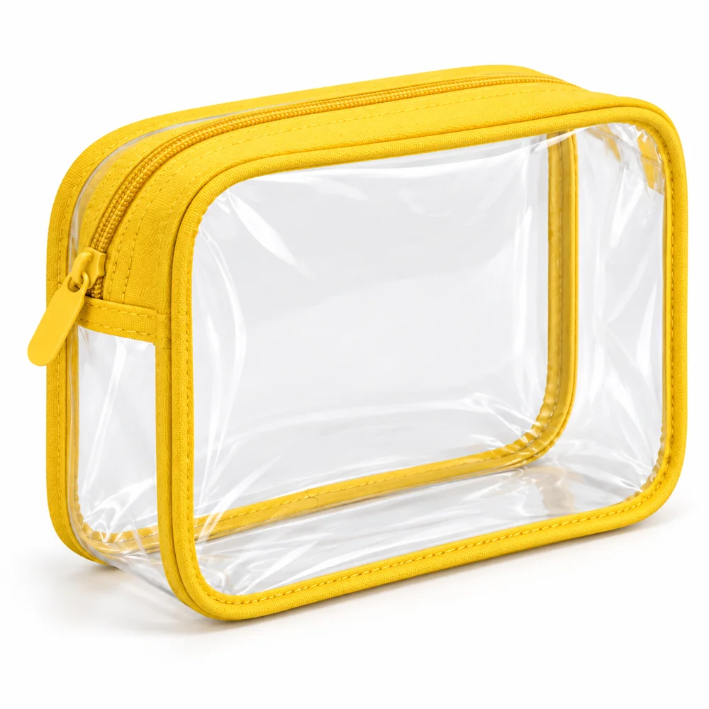 Clear cosmetic pouch catalog reference view 3