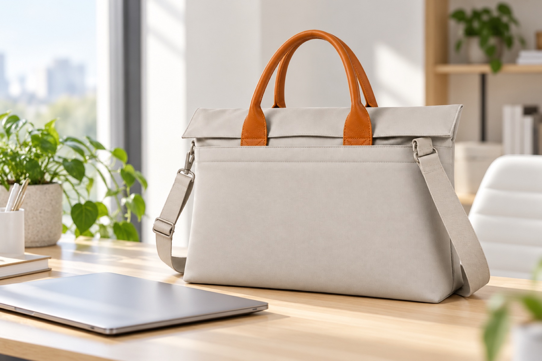 Bolsa para notebook de 14 polegadas em Oxford com alça removível OEM/ODM — Imagens conceituais do anúncio · não são uma amostra de produção confirmada view 3