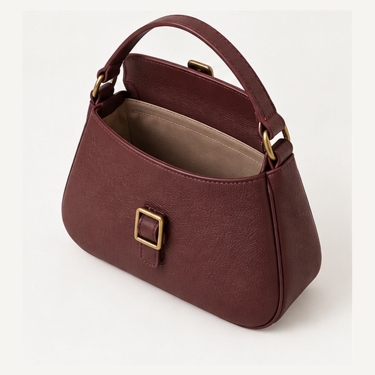Bolsa de ombro em PU com aba, fivela e alça curta OEM ODM — Yunshengyuan listing image 1601980459536 view 4