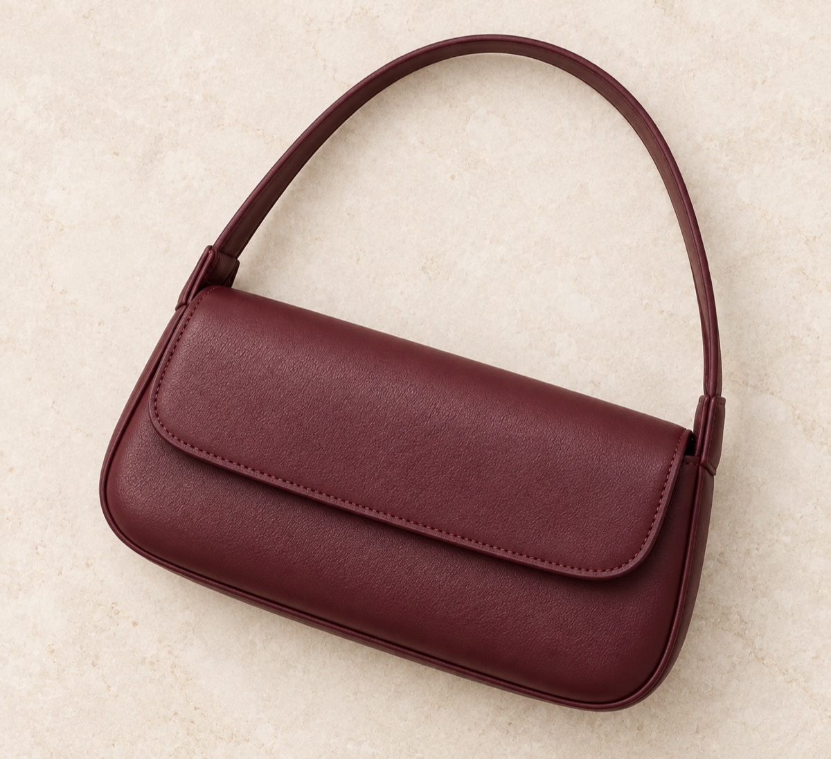 Bolso de hombro tipo clutch de PU con solapa y una correa OEM ODM — Yunshengyuan listing image 1601989014013 view 5