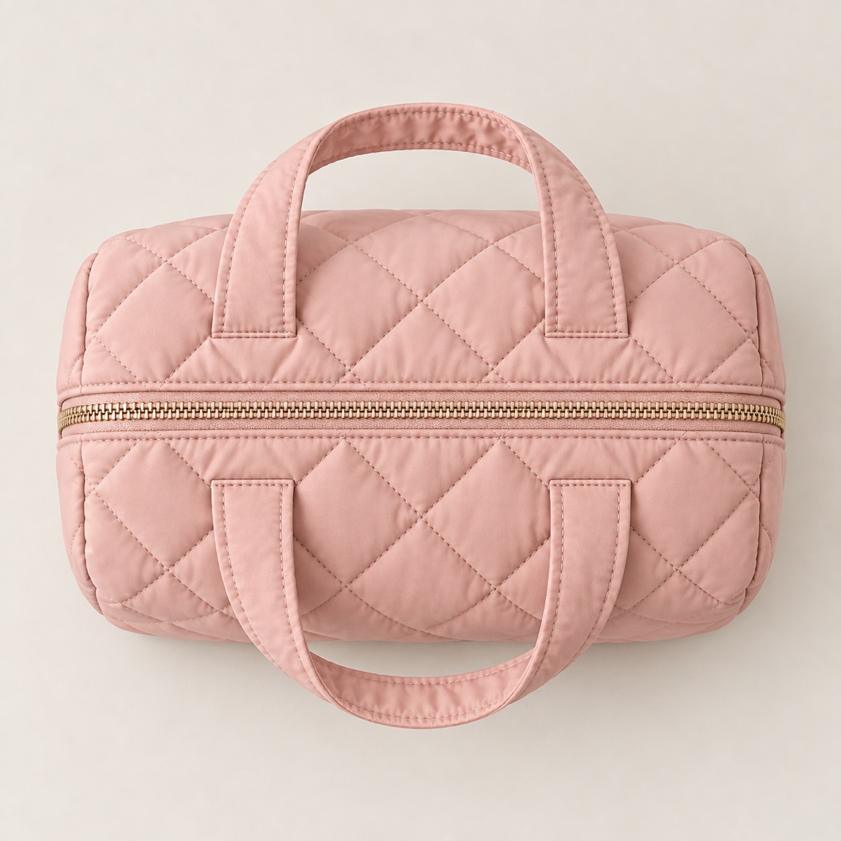 Supplier listing view 6 for Custom Quilted Polyester Handle Cosmetic Pouch Travel Makeup Bag OEM ODM, Yunshengyuan product reference 1601989224551.