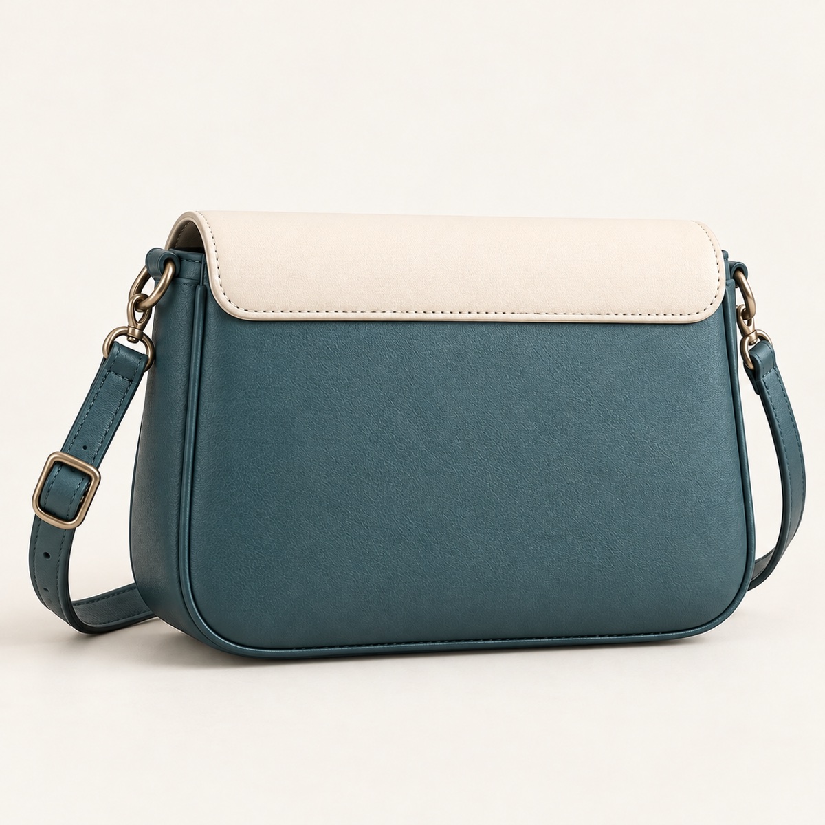 Bolsa de ombro de PU bicolor com aba e alça removível OEM ODM — Yunshengyuan listing image 1601989236202 view 5