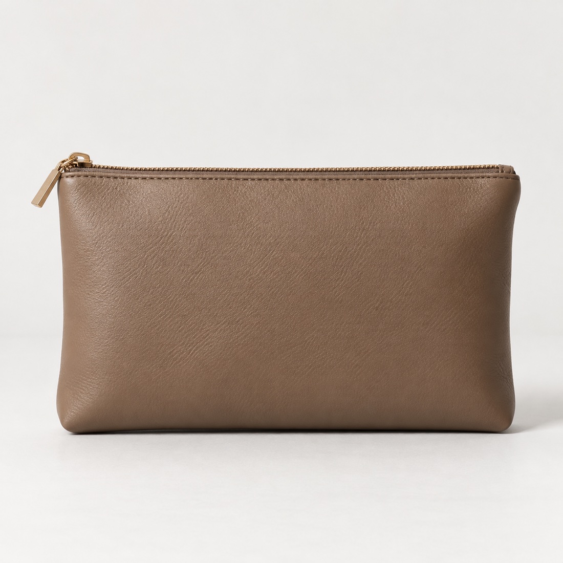 Custom Plain PU Zipper Cosmetic Pouch Women Makeup Organizer OEM ODM catalog listing image