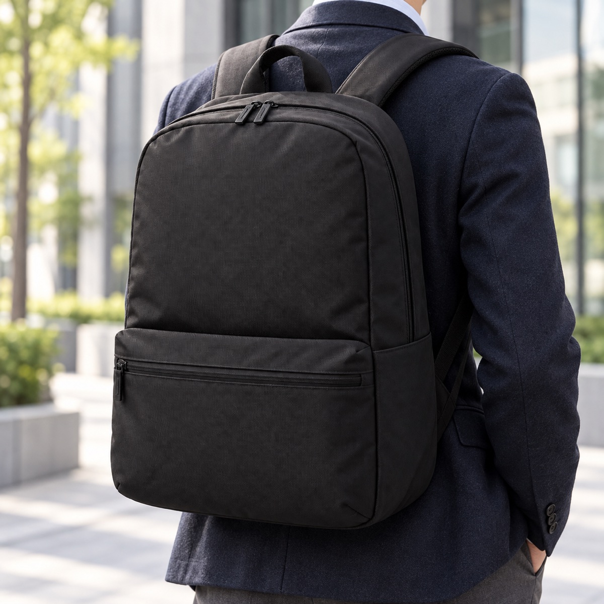 Supplier listing view 4 for Custom Black Nylon Laptop Backpack Zipper Pockets OEM ODM Wholesale, Yunshengyuan product reference 1601989359002.