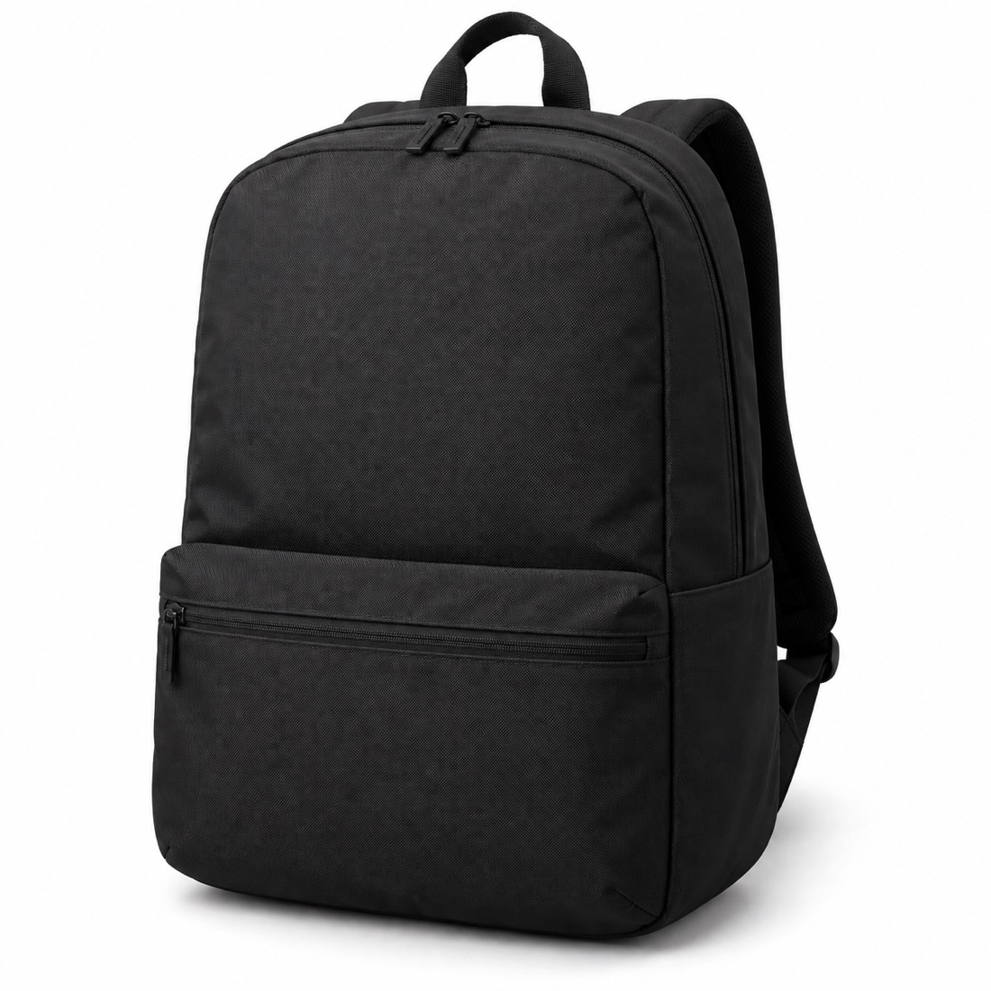 Custom Black Nylon Laptop Backpack Zipper Pockets OEM ODM Wholesale catalog listing image