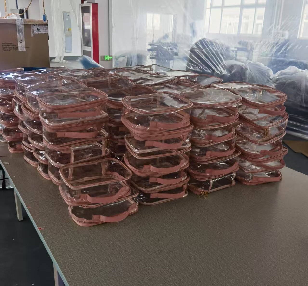 Finished transparent bags shown in Yunshengyuan factory profile
