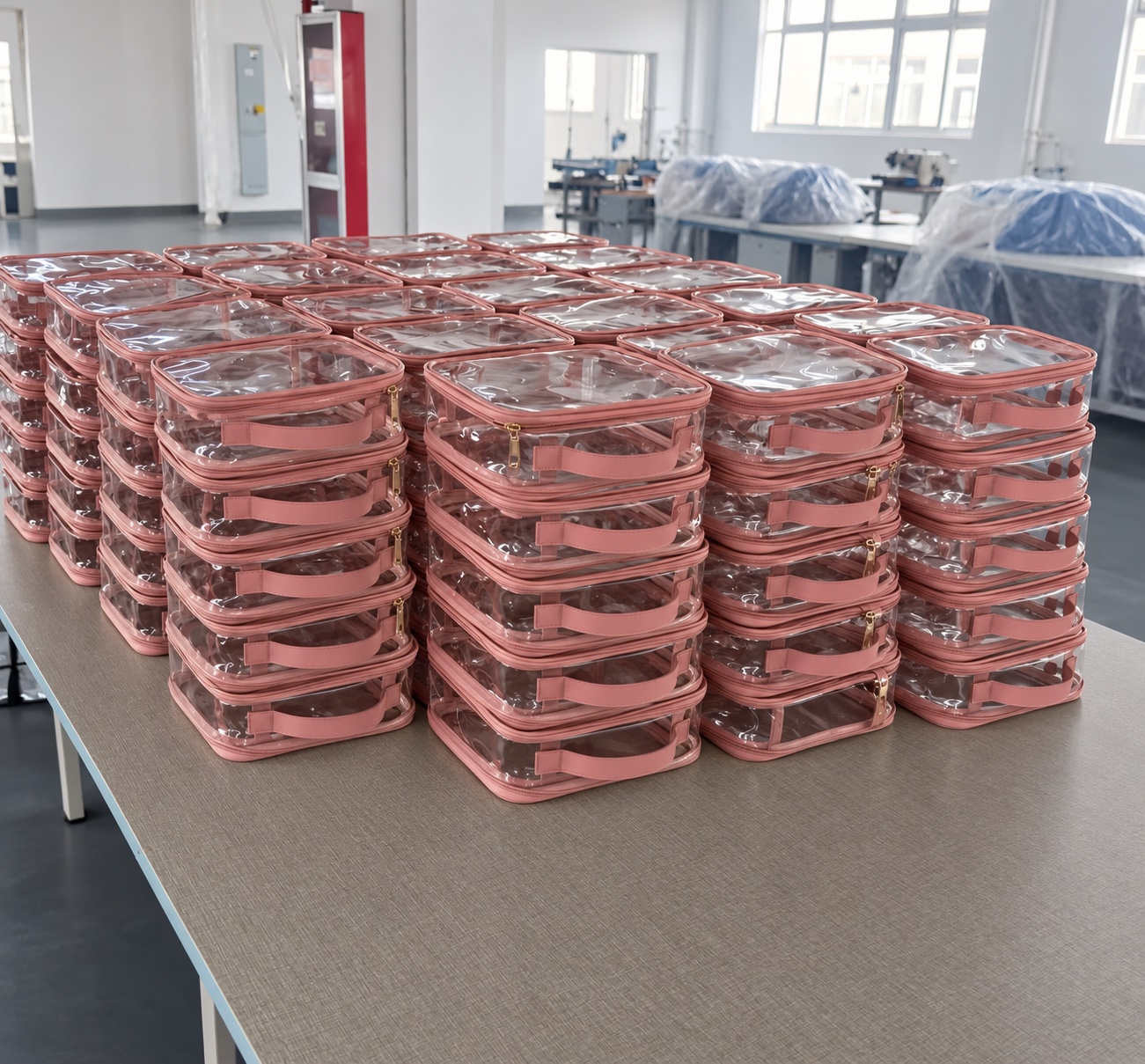 Bolsas finalizadas na fábrica